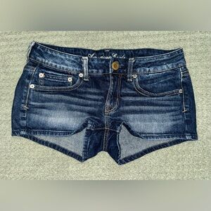 American Eagle Y2K Blue Denim Shorts